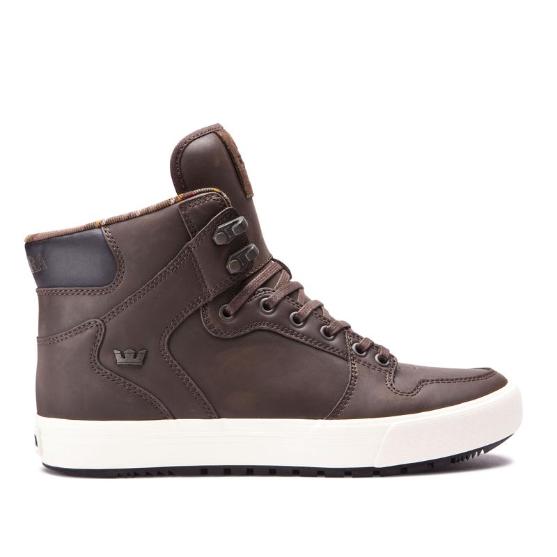 Buty Supra VAIDER COLD WEATHER - Sneakersy Wysokie Damskie - Brązowe (BXPS-93548)